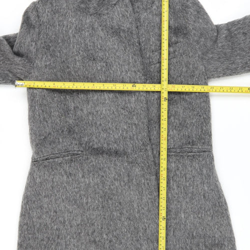 F&F Women’s Grey Wool Blend Mid-Length Overcoat XS