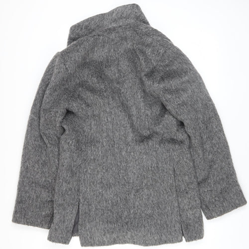 F&F Women’s Grey Wool Blend Mid-Length Overcoat XS