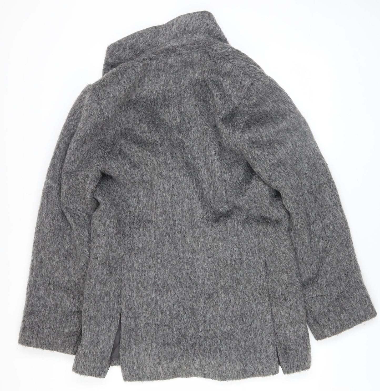 F&F Women’s Grey Wool Blend Mid-Length Overcoat XS