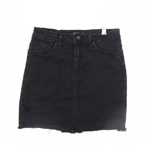 Nasty Gal Women’s Black Denim High Rise Mini Skirt Size 8