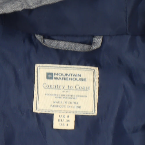 Mountain Warehouse Women's Grey Hooded Parka Coat Size 8