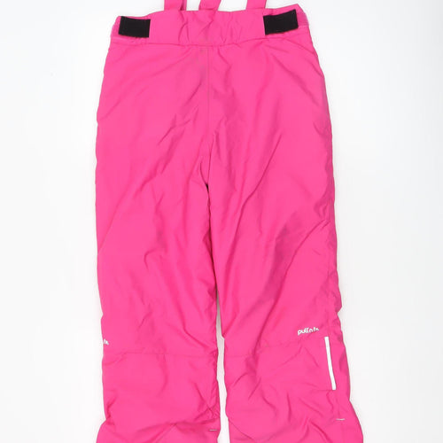 Wedze Girls Pink Ski Snow Pants Trousers 12 Years Waterproof Winter Decathlon