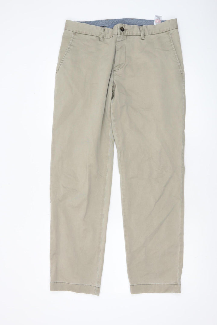 Paul Costelloe Men’s Beige Chino Trousers 34W 31L Cotton Blend