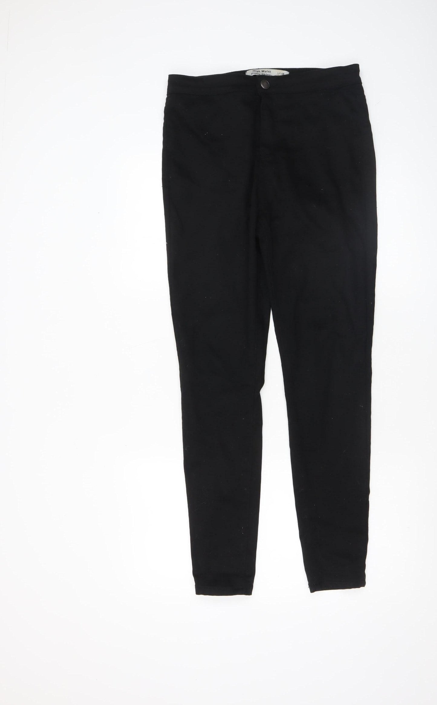 New Look Women’s Black High Waist Super Skinny Trousers UK 12