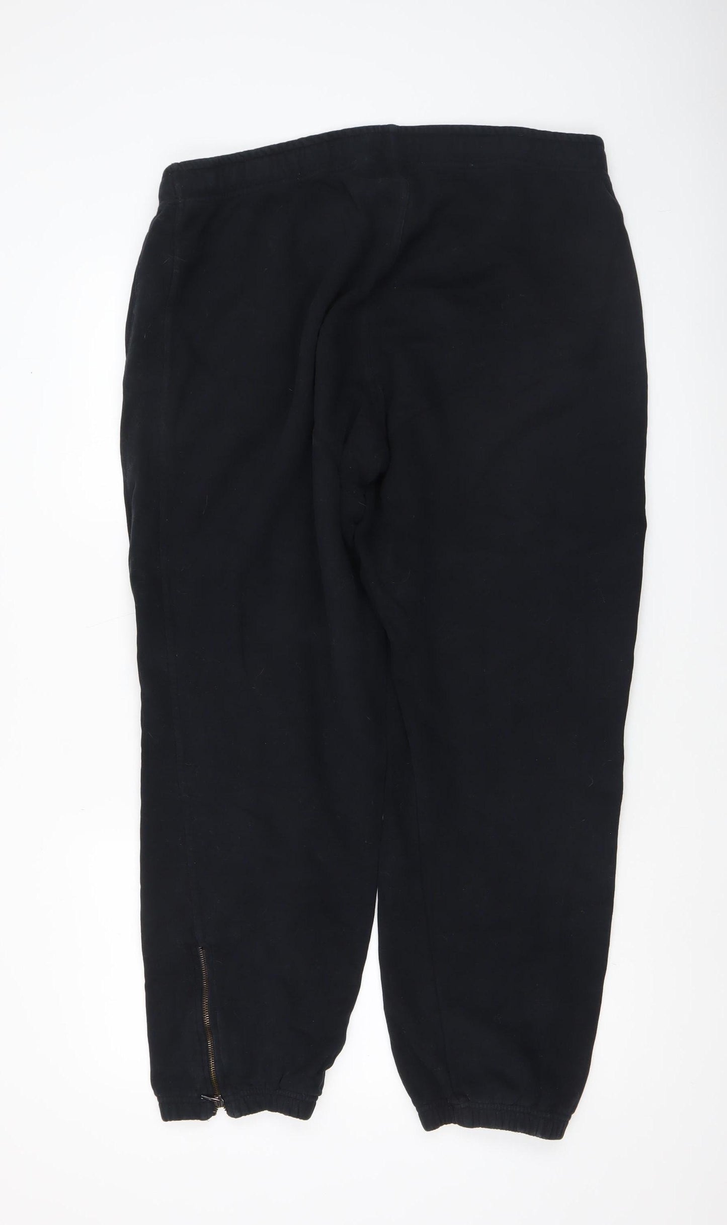 11 Degrees Womens Black Jogger Trousers 2XL Elastic Waist Fleece Casual
