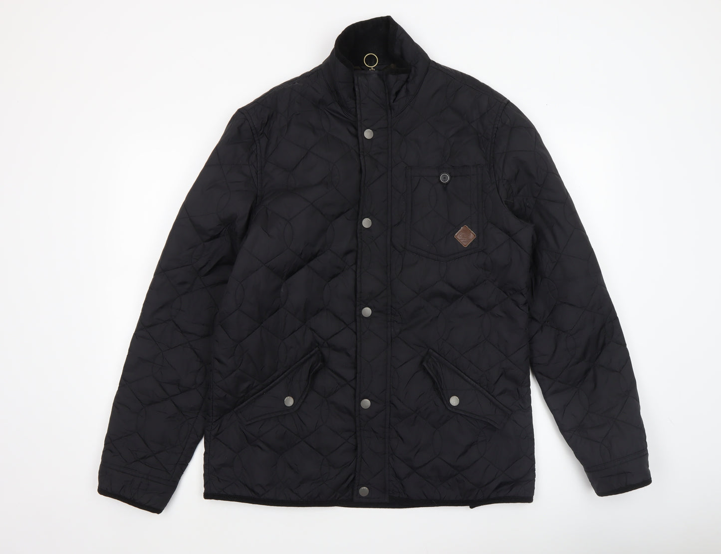 Next Men's Black Quilted Nylon Jacket M Casual Outdoor Style