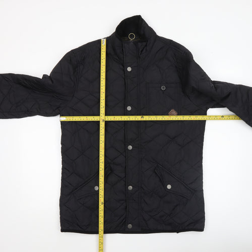 Next Men's Black Quilted Nylon Jacket M Casual Outdoor Style