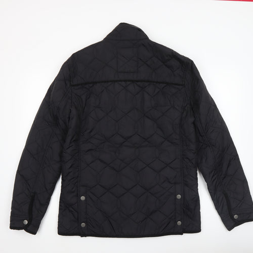 Next Men's Black Quilted Nylon Jacket M Casual Outdoor Style