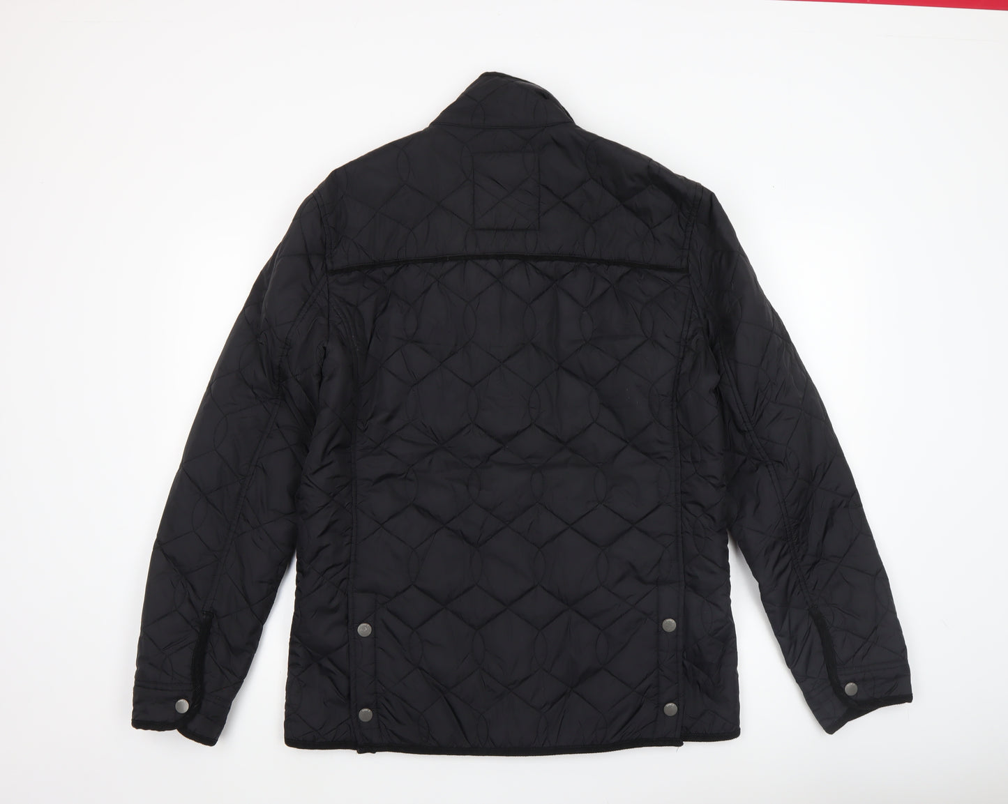 Next Men's Black Quilted Nylon Jacket M Casual Outdoor Style