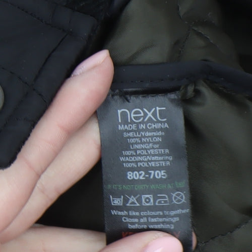 Next Men's Black Quilted Nylon Jacket M Casual Outdoor Style
