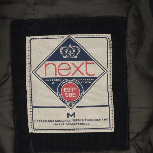 Next Men's Black Quilted Nylon Jacket M Casual Outdoor Style