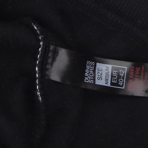 Dunnes Stores Women's Black Medium Pullover Hoodie Graphic Print