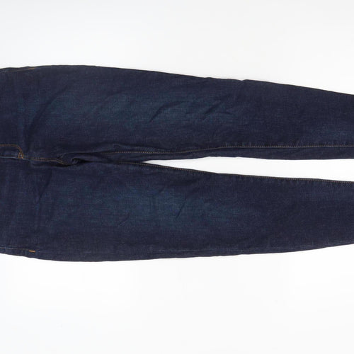 AllSaints Women’s Blue Grace Skinny Jeans W27 Mid Rise Denim