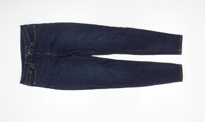 AllSaints Women’s Blue Grace Skinny Jeans W27 Mid Rise Denim