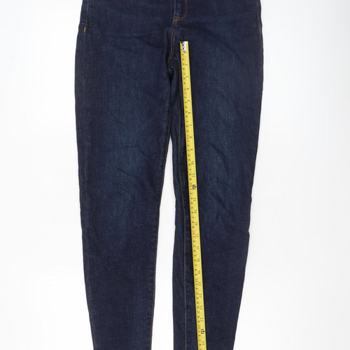 AllSaints Women’s Blue Grace Skinny Jeans W27 Mid Rise Denim