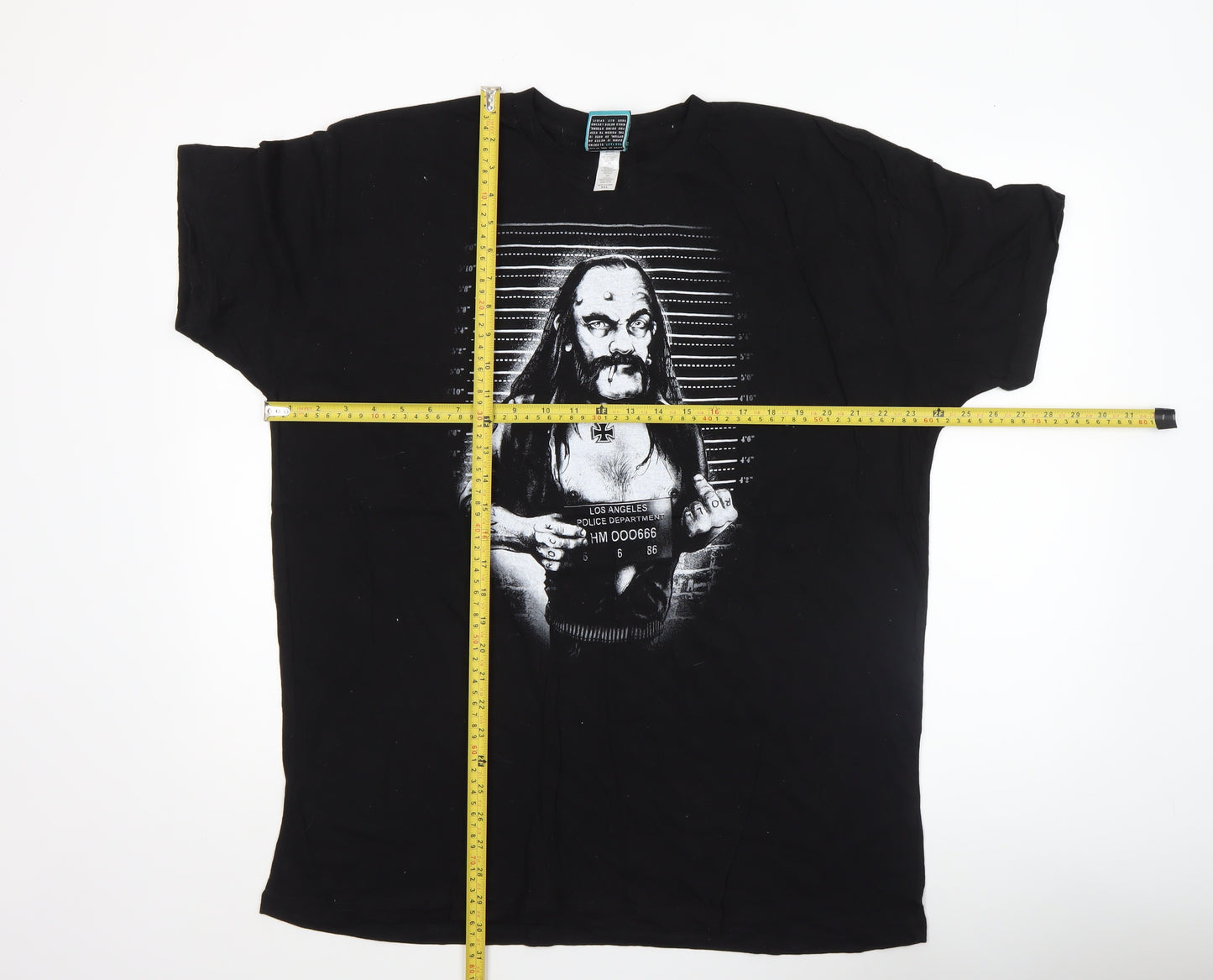 Too Fast Men’s Black 2XL Rock Graphic Print Cotton T-Shirt