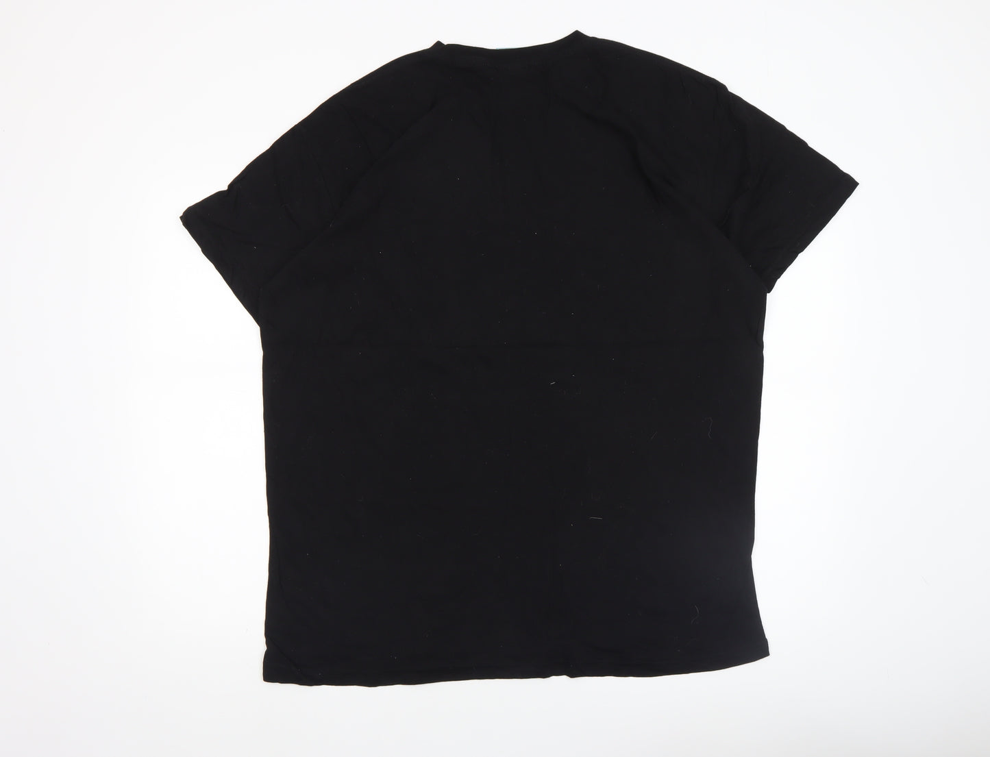 Too Fast Men’s Black 2XL Rock Graphic Print Cotton T-Shirt