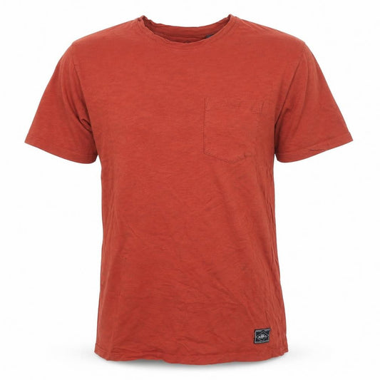 Front view of O'Neill Men's Red XL Slim Fit Cotton Crew Neck T-Shirt