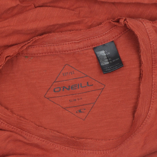 O'Neill Men's Red XL Slim Fit Cotton Crew Neck T-Shirt
