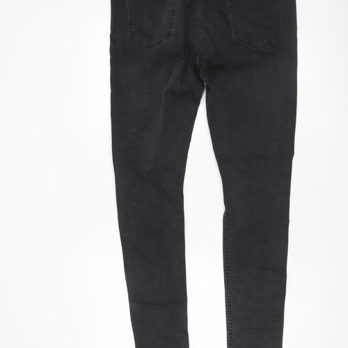 HERA Men's Black 34L Distressed Skinny Jeans Cotton Blend