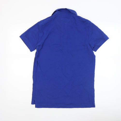 Tommy Hilfiger Men’s Blue Slim Fit Cotton Polo Shirt Size S
