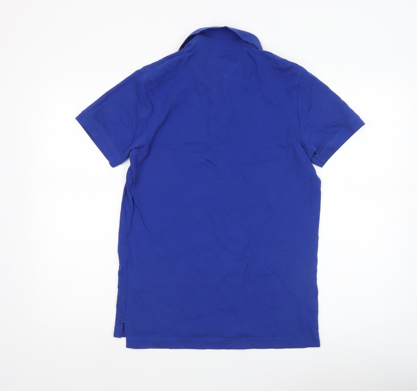 Tommy Hilfiger Men’s Blue Slim Fit Cotton Polo Shirt Size S