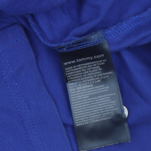 Tommy Hilfiger Men’s Blue Slim Fit Cotton Polo Shirt Size S