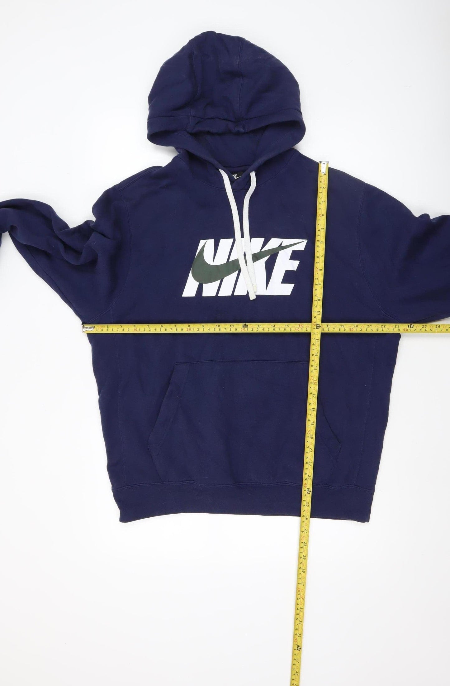 Nike Men's Blue Pullover Hoodie M Logo Fleece Sweatshirt