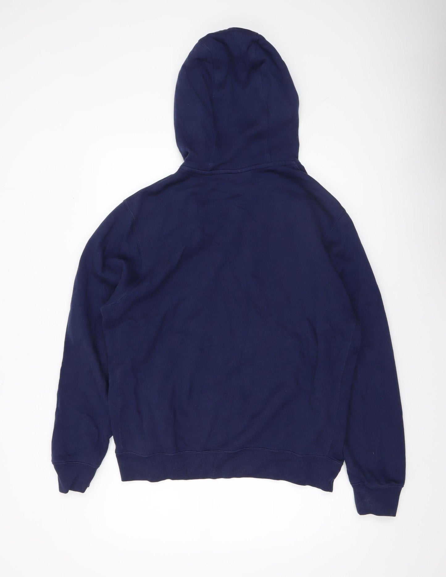 Nike Men's Blue Pullover Hoodie M Logo Fleece Sweatshirt