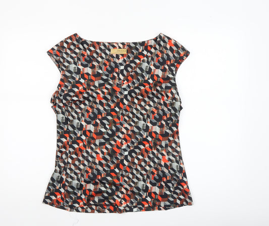 Marks and Spencer Women's Multicoloured Geometric Sleeveless Blouse Size 14