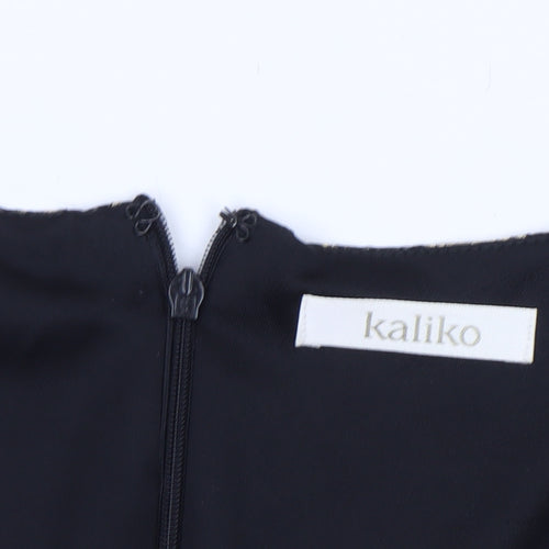Kaliko Women's Black Floral Bodycon Lace Dress Size 8