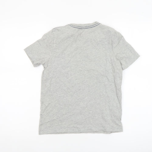 Adidas Boys Grey T-Shirt Size 8/10 The Go-To Tee Crew Neck Casual Top
