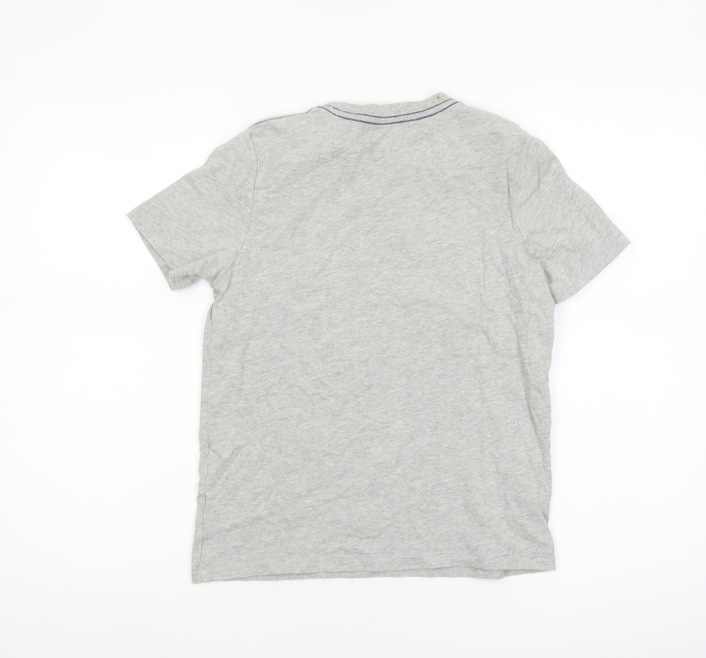 Adidas Boys Grey T-Shirt Size 8/10 The Go-To Tee Crew Neck Casual Top