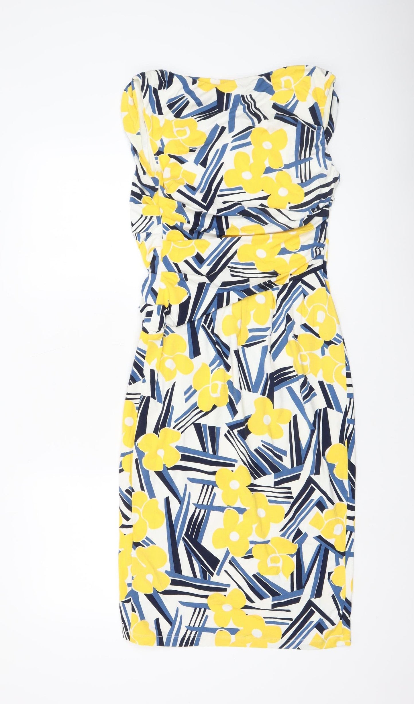 Betty Jackson Black Women's Multicoloured Floral Sheath Dress Size 8