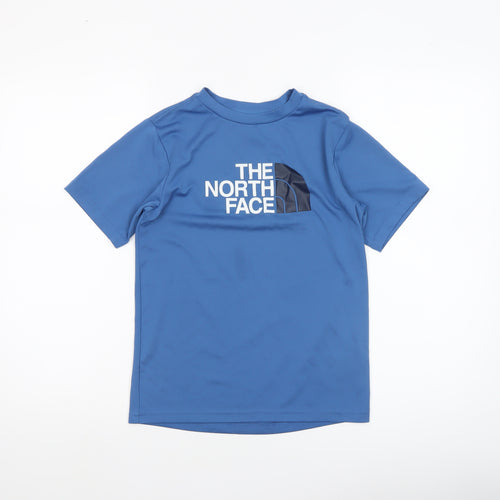 The North Face Boys Blue Short Sleeve Polyester Active T-Shirt Size 10