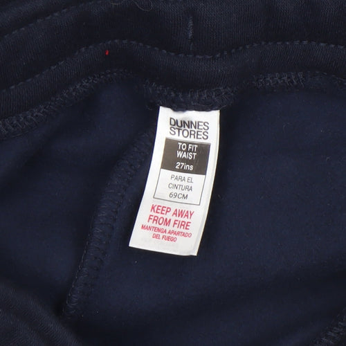 Dunnes Stores Boys Blue Cargo Shorts 27in Elastic Waist Casual Summer