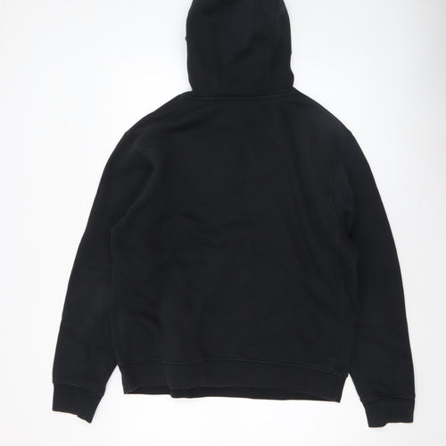 Nike Men's Black Pullover Hoodie Size M Graphic Fleece Sweatshirt