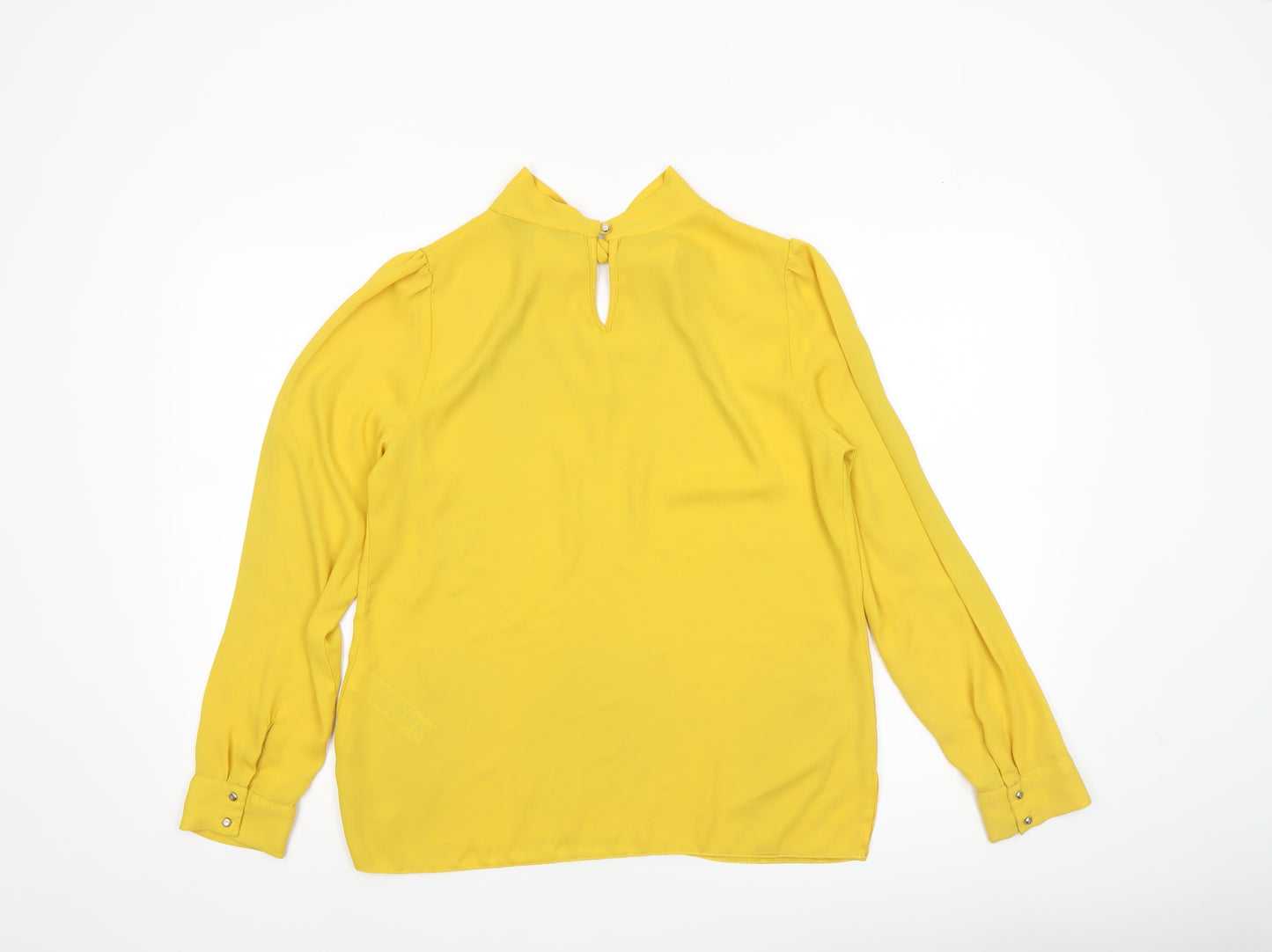 Dorothy Perkins Women Yellow Long Sleeve Tunic Blouse UK 12
