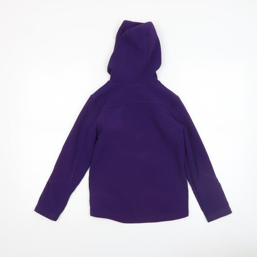Mountain Warehouse Girls Purple Hooded Softshell Jacket 7-8 Years
