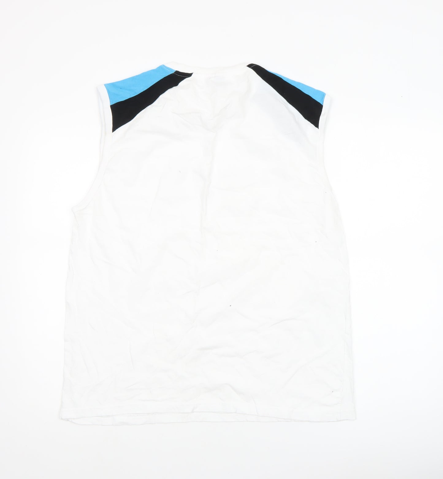 Roly Men’s White Colourblock Sleeveless Casual Top XL