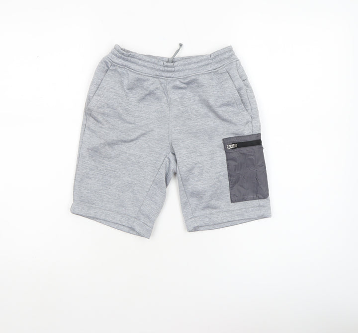 The North Face Boys Grey Fleece Sweat Shorts Size L Activewear