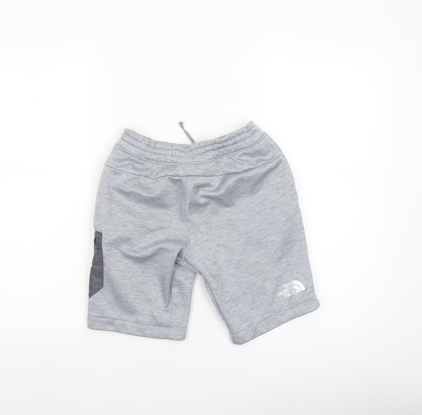 The North Face Boys Grey Fleece Sweat Shorts Size L Activewear