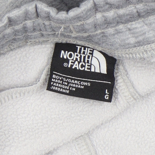 The North Face Boys Grey Fleece Sweat Shorts Size L Activewear