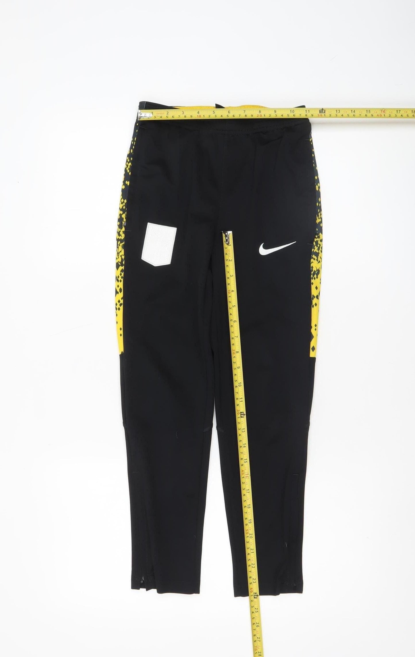 Nike Boys Black Dri-FIT Jogger Trousers 10-12 Years Quick Dry Activewear