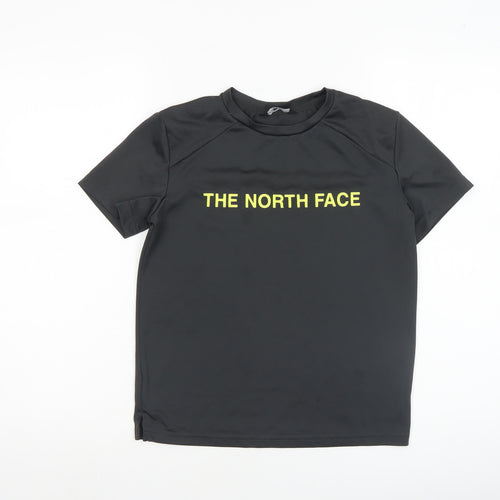 The North Face Boys Black Short Sleeve Active T-Shirt L Lightweight