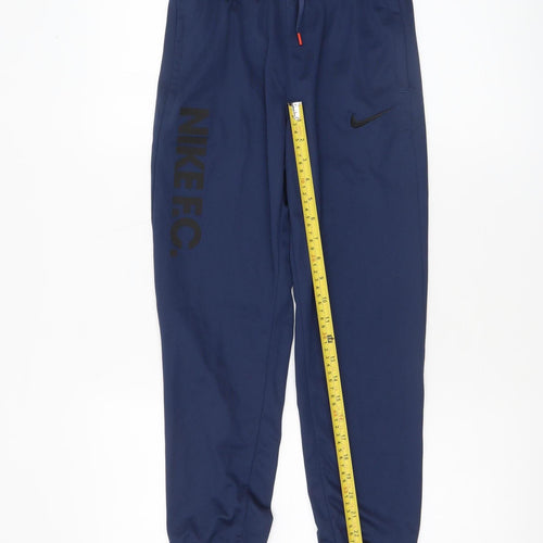 Nike Boys Blue Dri-FIT Jogger Trousers 13-14 Years Football Pants