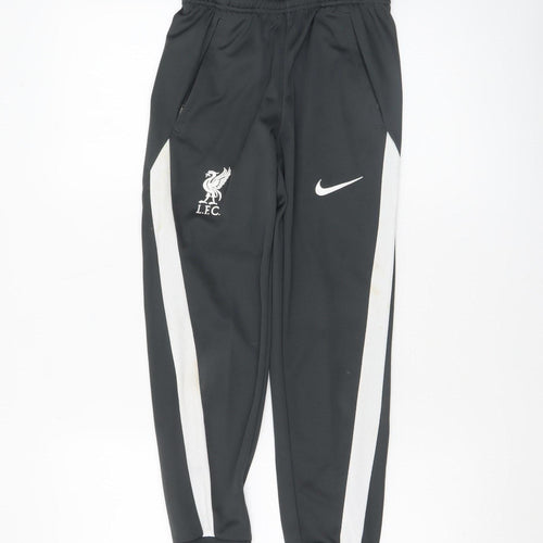 Nike Boys Black Liverpool FC Dri-Fit Track Pants 10-11 Years