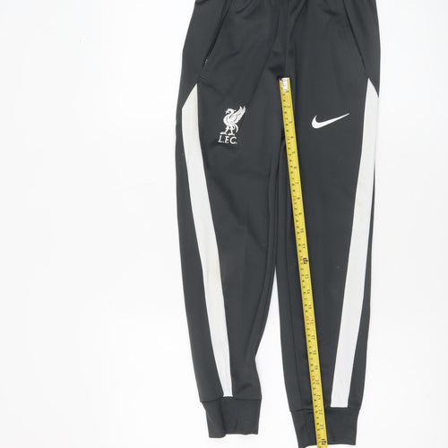 Nike Boys Black Liverpool FC Dri-Fit Track Pants 10-11 Years