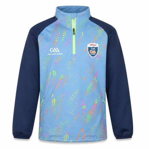 Masita Boys Blue 1/4 Zip Long Sleeve Sports Pullover Top 4 Years