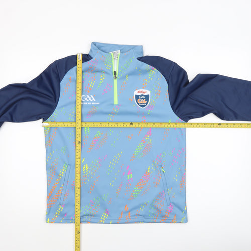 Masita Boys Blue 1/4 Zip Long Sleeve Sports Pullover Top 4 Years